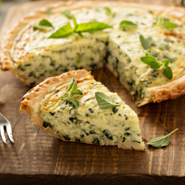 Spinach Artichoke Quiche