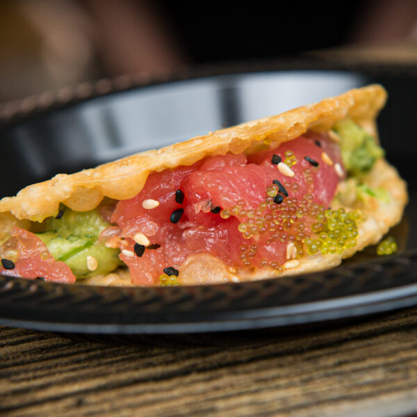 AHI POKE WONTON TACO