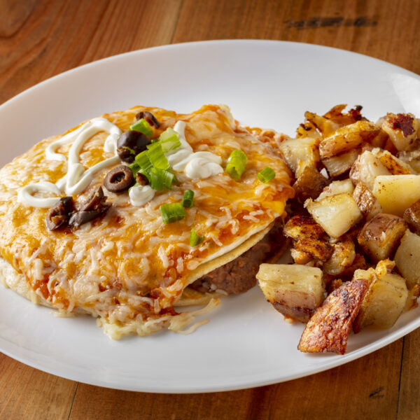 HUEVOS RANCHEROS CON PAPAS