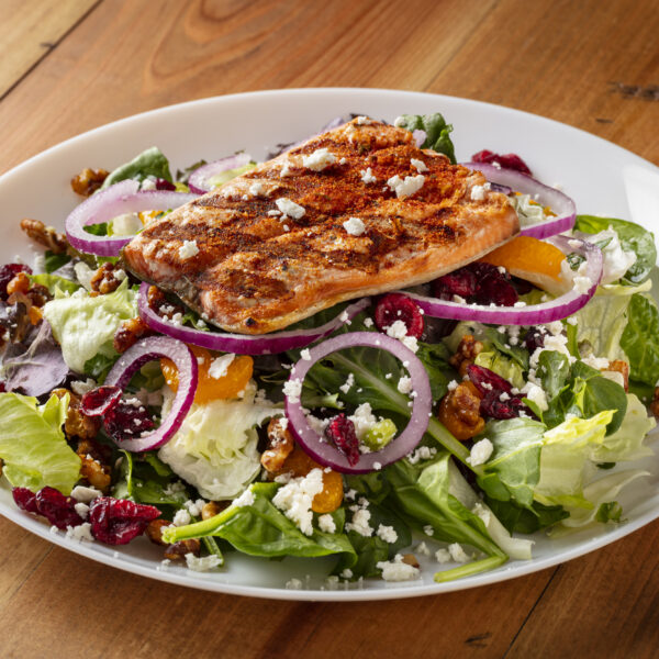 GRILLED SALMON WALNUT SALAD