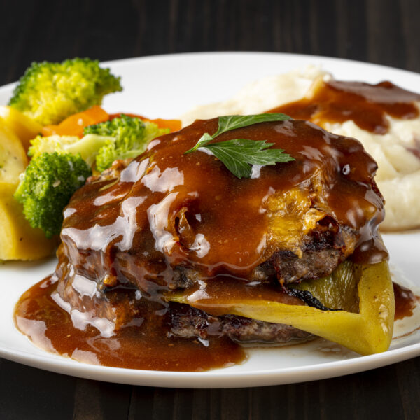 GARRETT’S STUFFED HAMBURGER STEAK