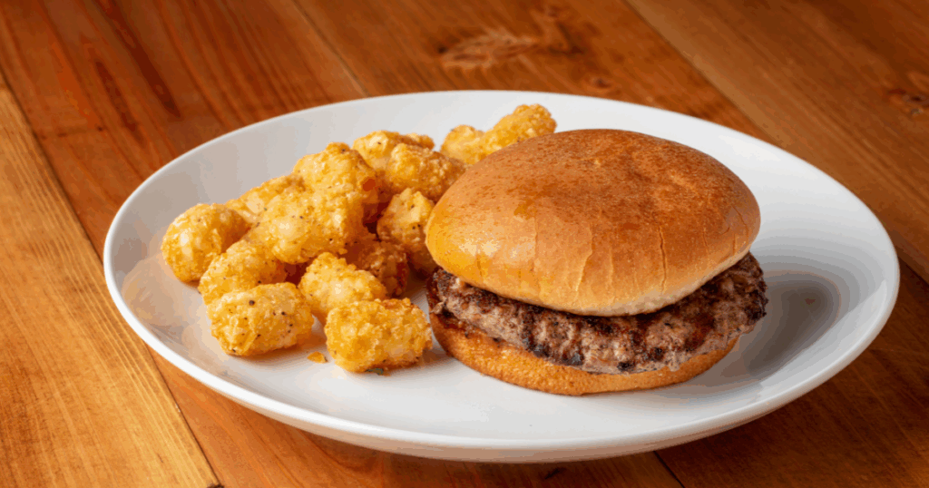 Brookfields’ Hamburger with Tater Pops
