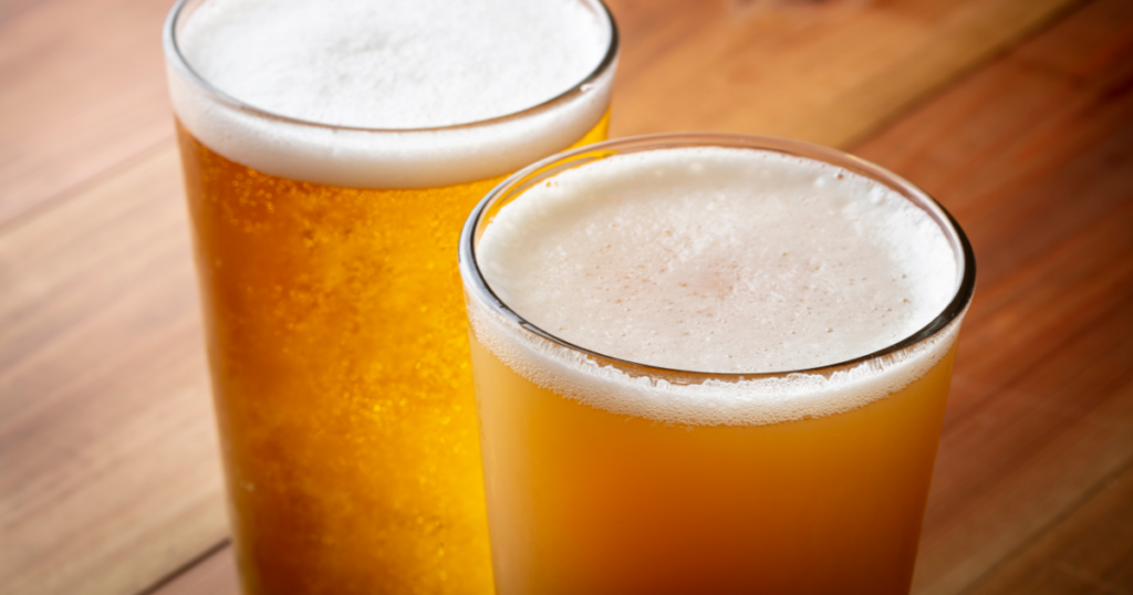 Cold locally crafted beer